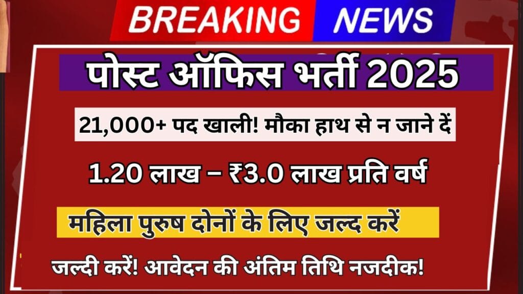post office recruitment 2025